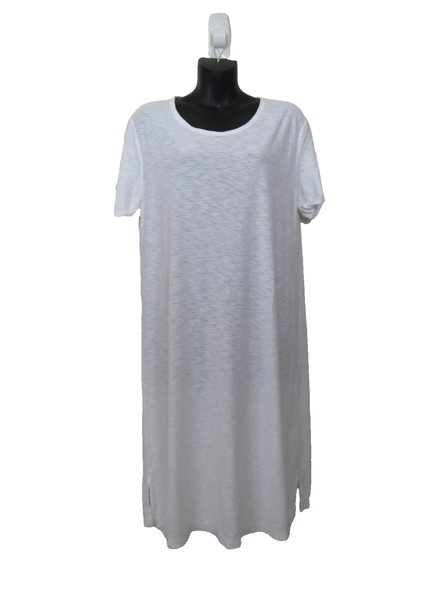 knee length dresses for ladies Lightweight Linen Shirt - White main image 1