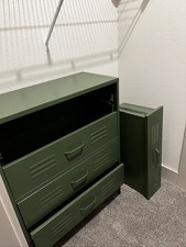 Green Metal Locker Dresser