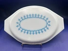 Vtg Pyrex Snowflake Blue Garland 2.5 Qt. Oval Casserole LID Replacement 945C