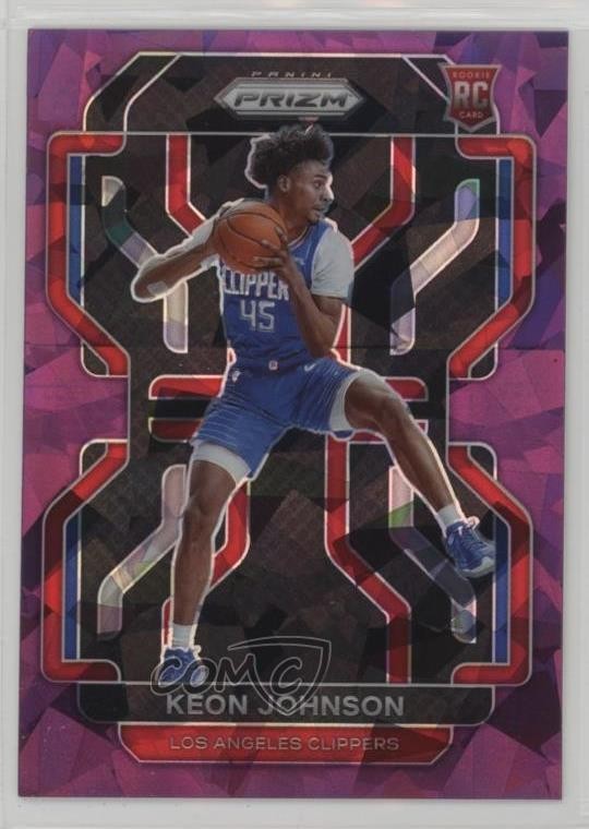 2021-22 Panini Prizm Purple Ice Prizm 103/149 Keon Johnson #326 Rookie RC 3hd