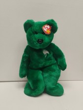 TY Beanie Buddy - ERIN the Irish Bear 14 inch - MWMTs Stuffed Animal Toy
