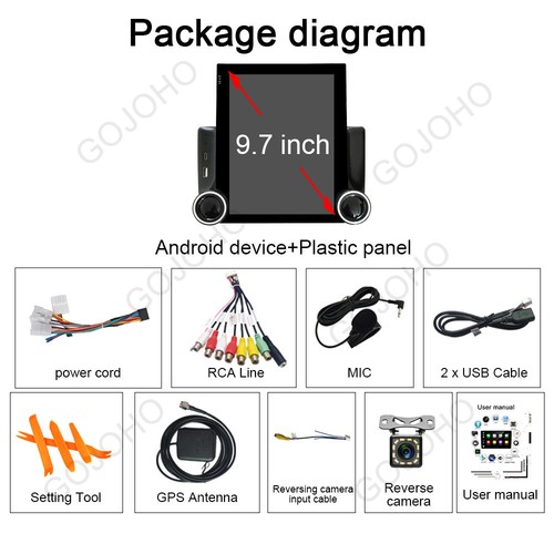Radio estéreo para auto Apple Carplay para Dodge Ram 1500 2500 3500 2013-2018 Android 13 - Imagen 5 de 18