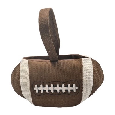 Dan Dee Plush Football Treat Basket Easter Halloween 13x7''