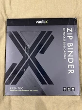 VaultX 12-Pocket Exo Tec Premium Zip Binder - 20 Pages/480 Cards (OPEN BOX)