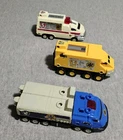 Vtg 1999 Bandai Power Rangers Lightspeed Rescue Deluxe Megazord Lot Of 3 Cars