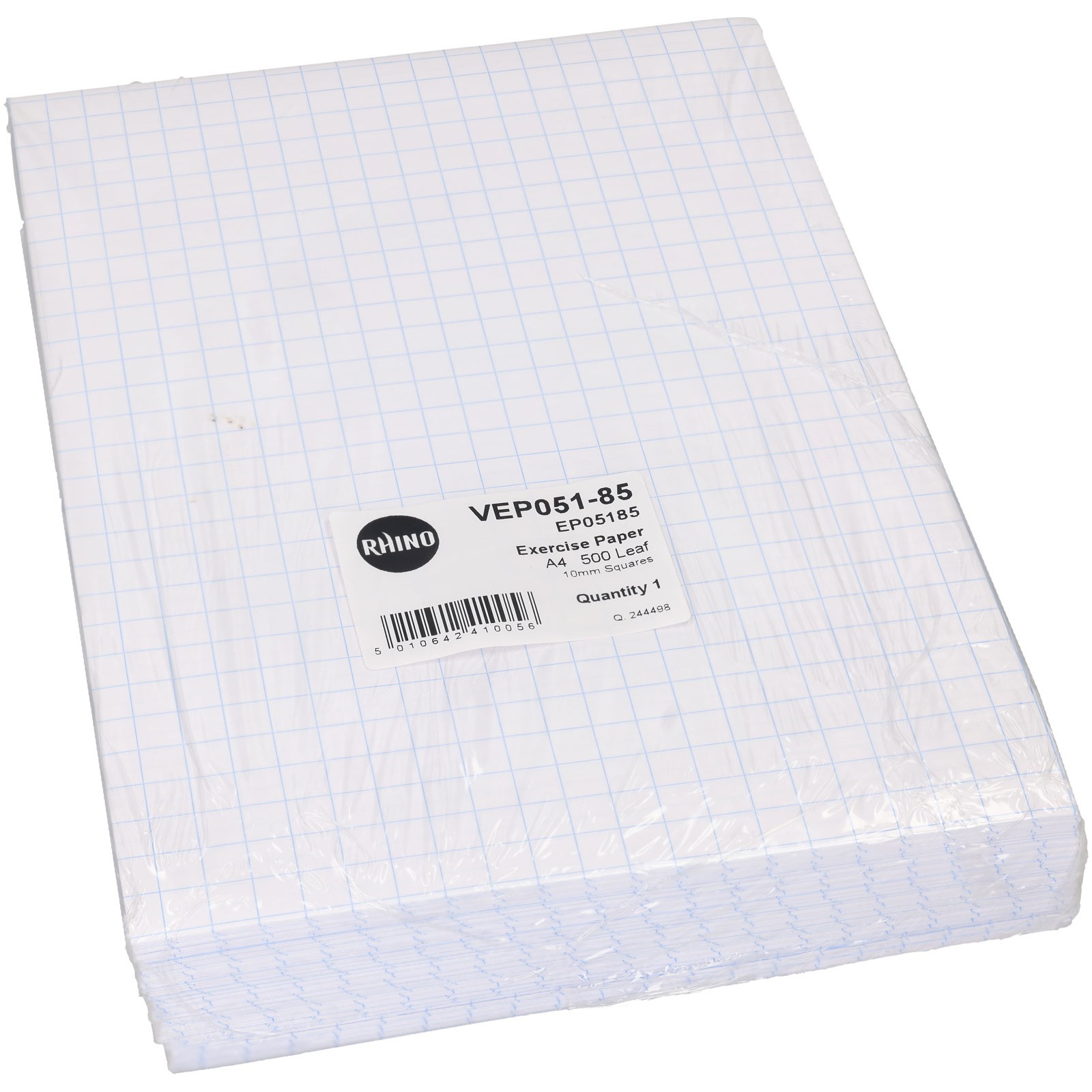 Rapid A4 Paper Squared 10mm Unpunched 75gsm 500 Sheets