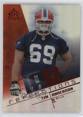 2004 Upper Deck Reflections Rookie Reflections Red /100 Tim Anderson #251 0q3