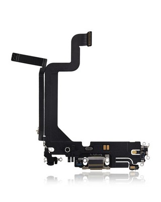 Charging Port Flex Cable Compatible With iPhone 14 Pro (Used OEM Pull) (Gold)