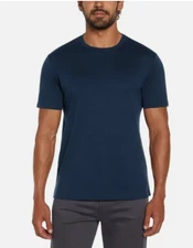 Banana Republic Men’s M Luxe Touch Performance Tee 100% Cotton Dk Blue Knit Logo