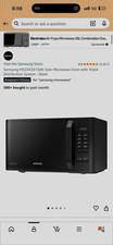 Samsung MS23K3513AK 23L 800W Countertop Microwave Black Quick Defrost 6 Prog