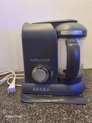 BEABA Babycook Solo 4-in-1 Baby Food Maker Steamer Blender Gray WORKS!
