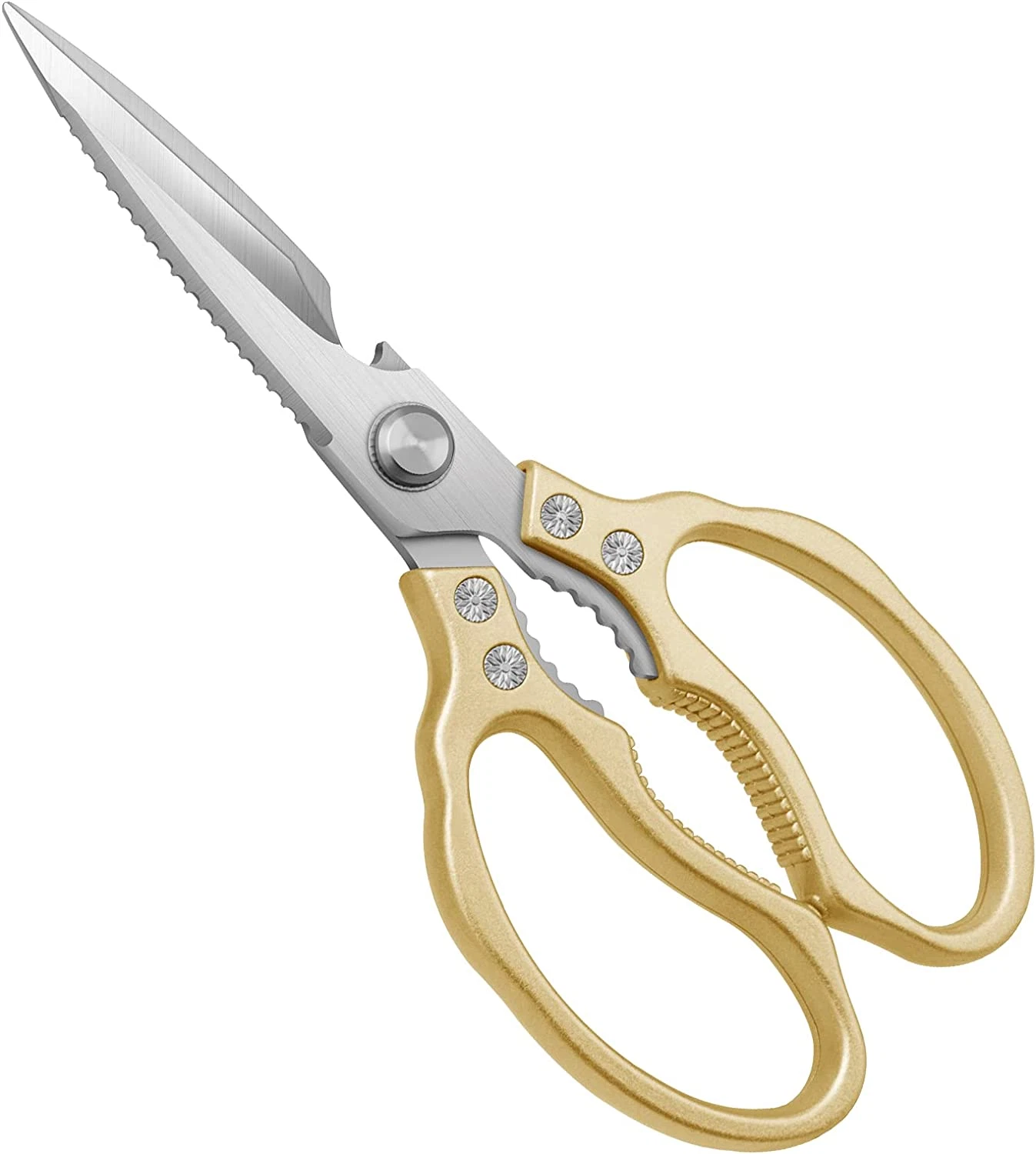 Kitchen Scissors Heavy Duty Stainless Steel Poultry Shears Meat Fish Herbs Gold
Opens in a new windo