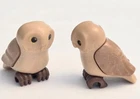 Playmobil 2 Vintage OWLS Brown Barn Owl Animal Figure Mini Miniature