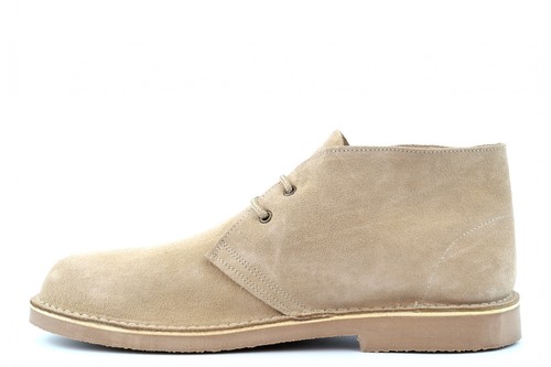 Botas de Cuero para Hombres Botas del Desierto Talla 13 Talla 14 Talla 15 Gamuza Real Cuero Piedra - Imagen 5 de 6
