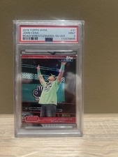 Topps WWE 2019 John Cena Wreslemania Ask Undertaker for match 19/25 PSA 9 card