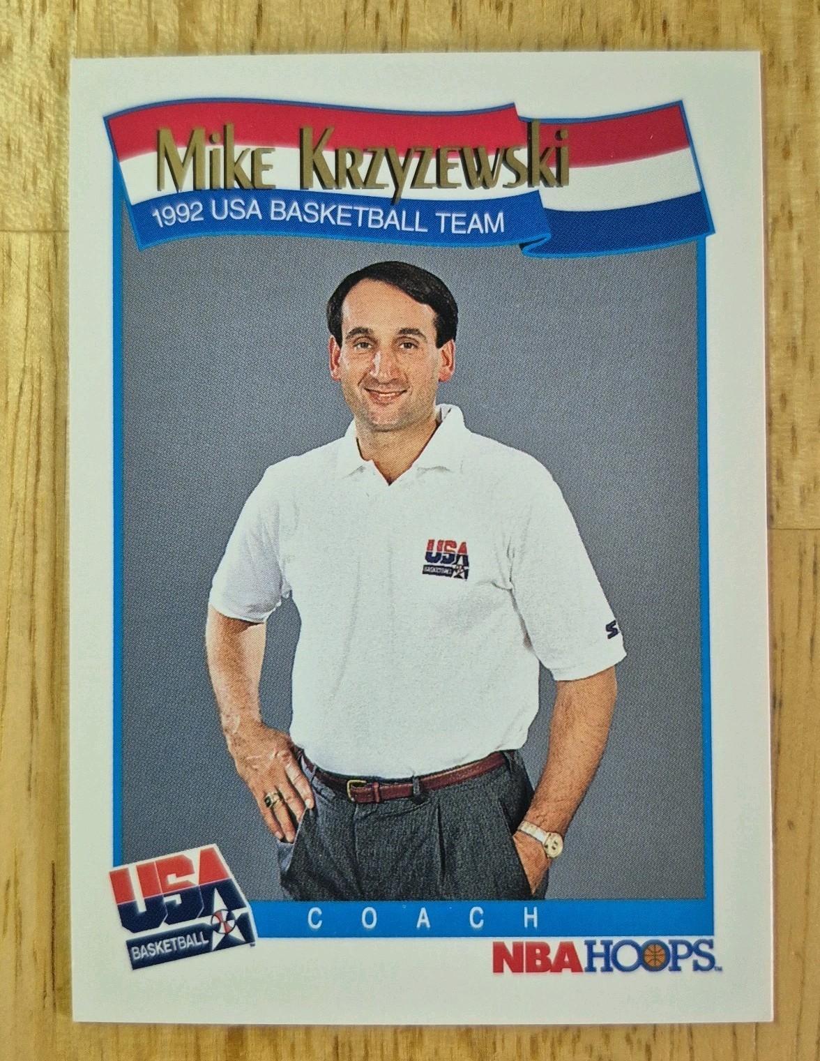 Mike Krzyzewski | 1991 NBA Hoops USA #588 Coach