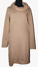 ATHLETA Tan Cotton Blend Knit Sweater Dress MEDIUM