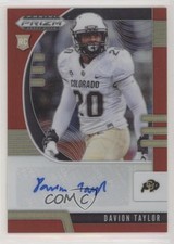 2020 Panini Prizm Draft Picks Rookies Red Davion Taylor #156 Auto 2jt