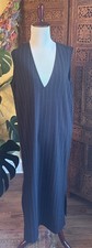 Ganni Size 38 Women’s Pinstripe Dress Sleeveless V-Neck