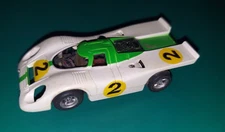 Vintage Tyco HO Slot Car Green Yellow #2 Made in Singapore — 2.5 in — Untested