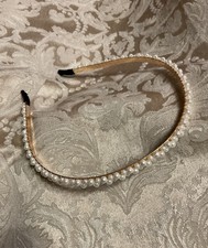 Pearl Headband Beaded Embellished Elegant Thin Gold Headband Hair Accessory
