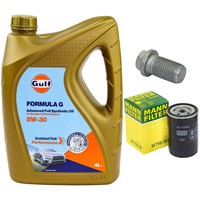 MotoröL Filter Set 5W-30 4 Liter + ÖLablassschraube FüR VW Passat Variant 1.8