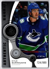2021-22 SP Game Used Authentic 2005-06 Retro Rookies KYLE BURROUGHS R-14 /999 RC