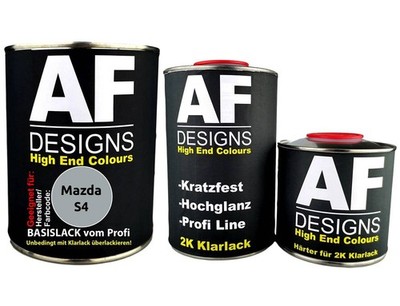 FÜR Mazda S4 Sunlight Silver Metallic 2,5L Autolack Set Klarlack Härter