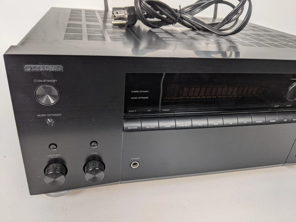 Onkyo TX-RZ610 7.2 Ch Network AV Receiver Black Dolby Atmos WiFi Bluetooth HDMI - Image 2 of 4