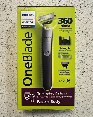 Philips Norelco OneBlade 360 Wet/Dry Face & Body Trimmer USB QP6530