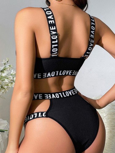 Women's Sexy Lingerie Cotton Sleepwear Bra&G-string Babydoll Underwear Nightwear - Picture 4 of 6