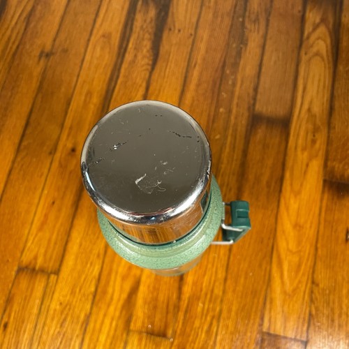 Klassische Stanley Vakuum Thermosflasche Kaffee Grün Hammertone 1 L. Edelstahl - Bild 2 von 6
