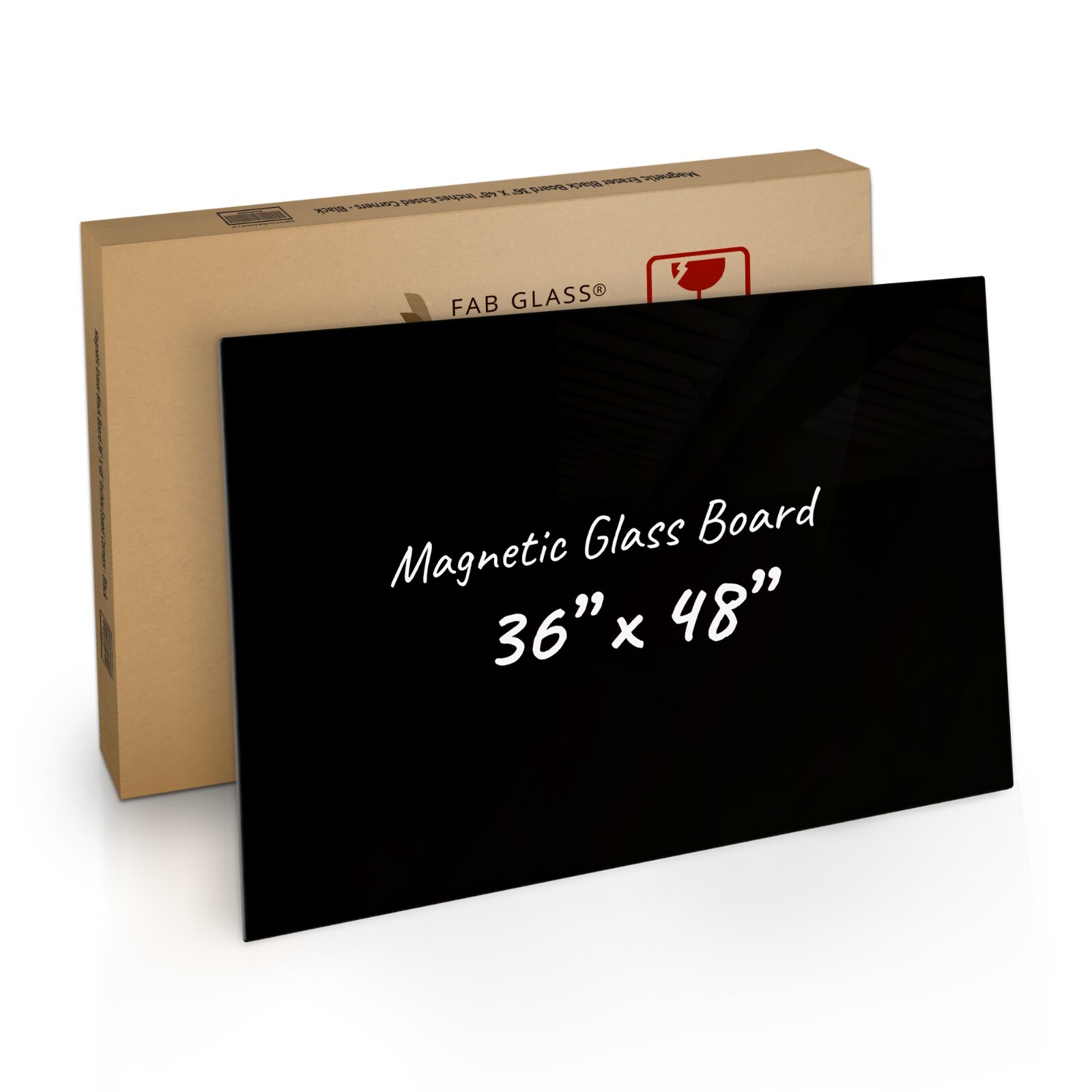 Magnetic Glass Board Dry Erase Floating Frameless Wall Mount