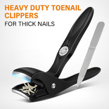 Toenail Clippers for Thick Nails Heavy Duty Long Handle Wide Jaw for Seniors Men