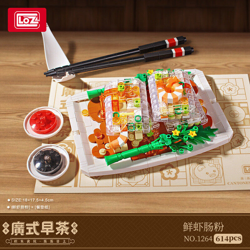 LOZ Yum Cha Dim Sum Food Set Building Blocks Mini Size Bricks Toy