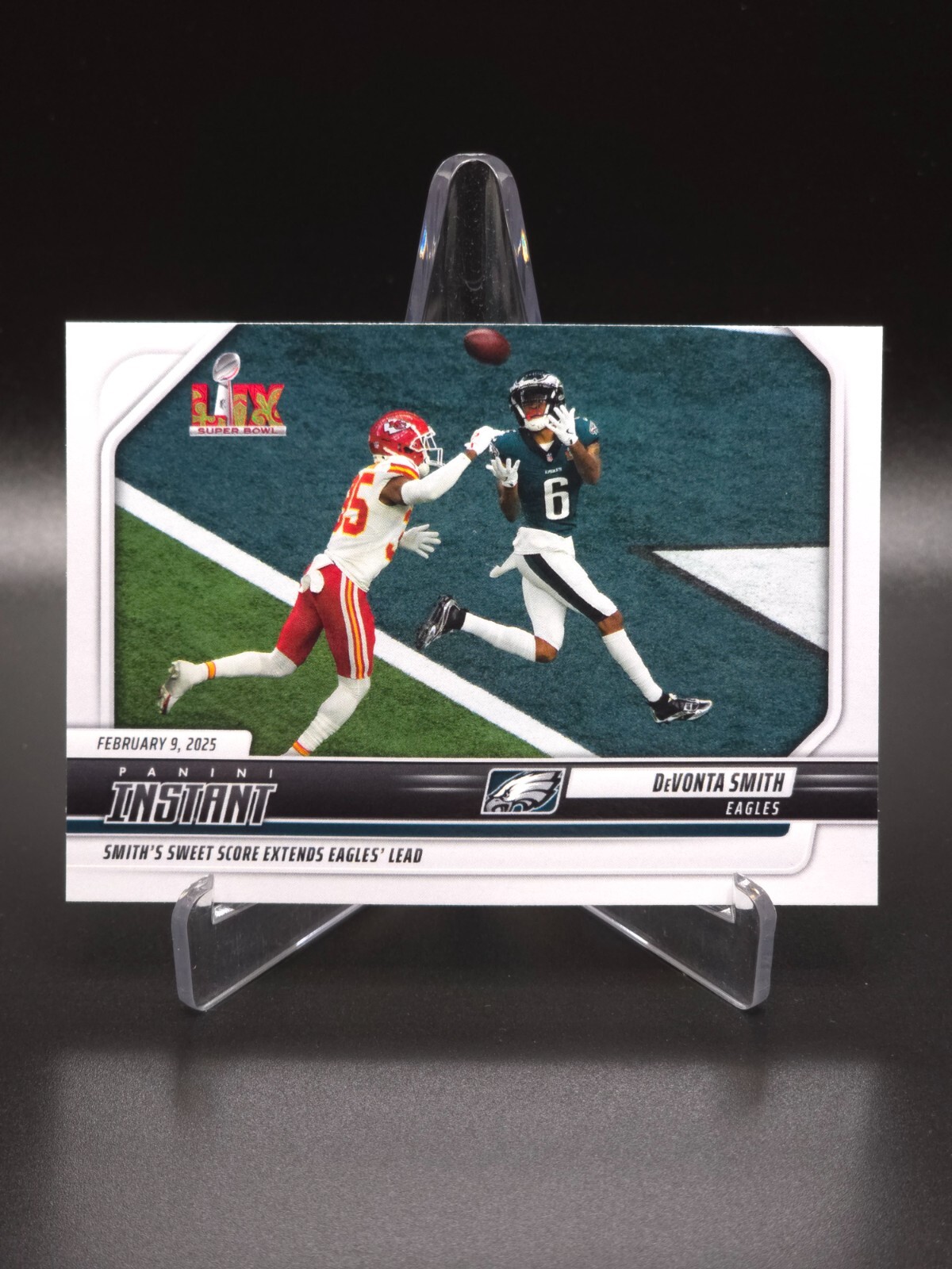 SUPER BOWL LIX! DeVonta Smith 2024-25 Panini Instant SP Eagles #289 PR: 578
