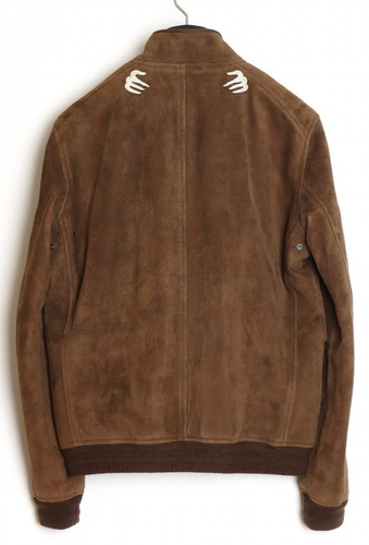 GUCCI Dragon-embroidery Suede Bomber Jacket 2017AW Dragon-embroidery Men's 48 - Picture 2 of 10