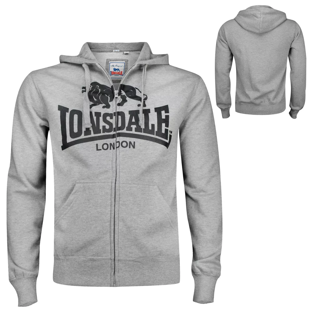 Lonsdale clearance zip hoodie