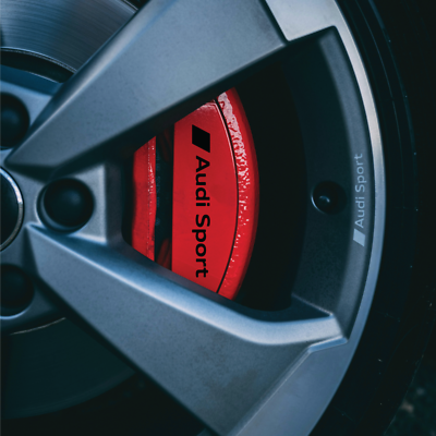 Set Of 4 Audi TT Brake Caliper Decal Stickers - Upgrade Your Car's Look