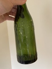 Vintage Antique Bottle Frisby Famous Mineral Waters Green London SW18 UK RARE