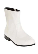 Adult White 70's Costume Boots