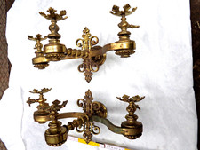 2 appliques dorées bronze massif laiton d'époque début 20ème,original