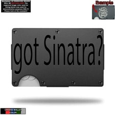 GOT Frank Sinatra - CUSTOM LASER ENGRAVING - THIN METAL - RFID BLOCK
