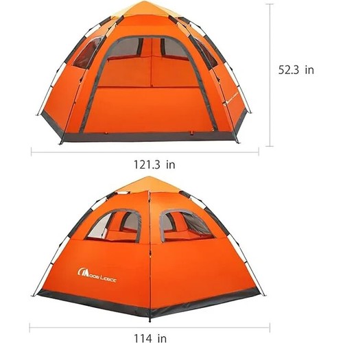 VERSATILE PORTABLE 4+ PERSON INSTANT POP-UP CAMPING TENT - NEW & SHIPS FREE! - Picture 2 of 6