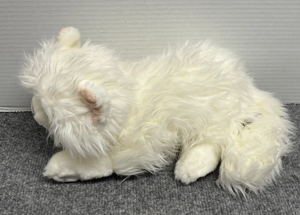 Gund Chantel the Cat 12 英寸毛绒白色长发填充动物复古 320593 — 第 3/4 张图片