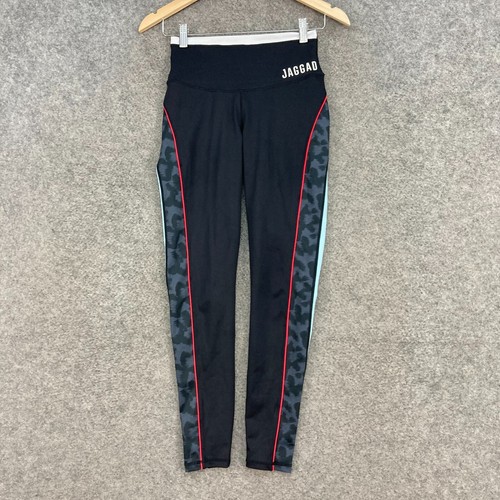 Jaggad Leggings Womens S Small Black Ankle High Waist Stretch Fitness 7331