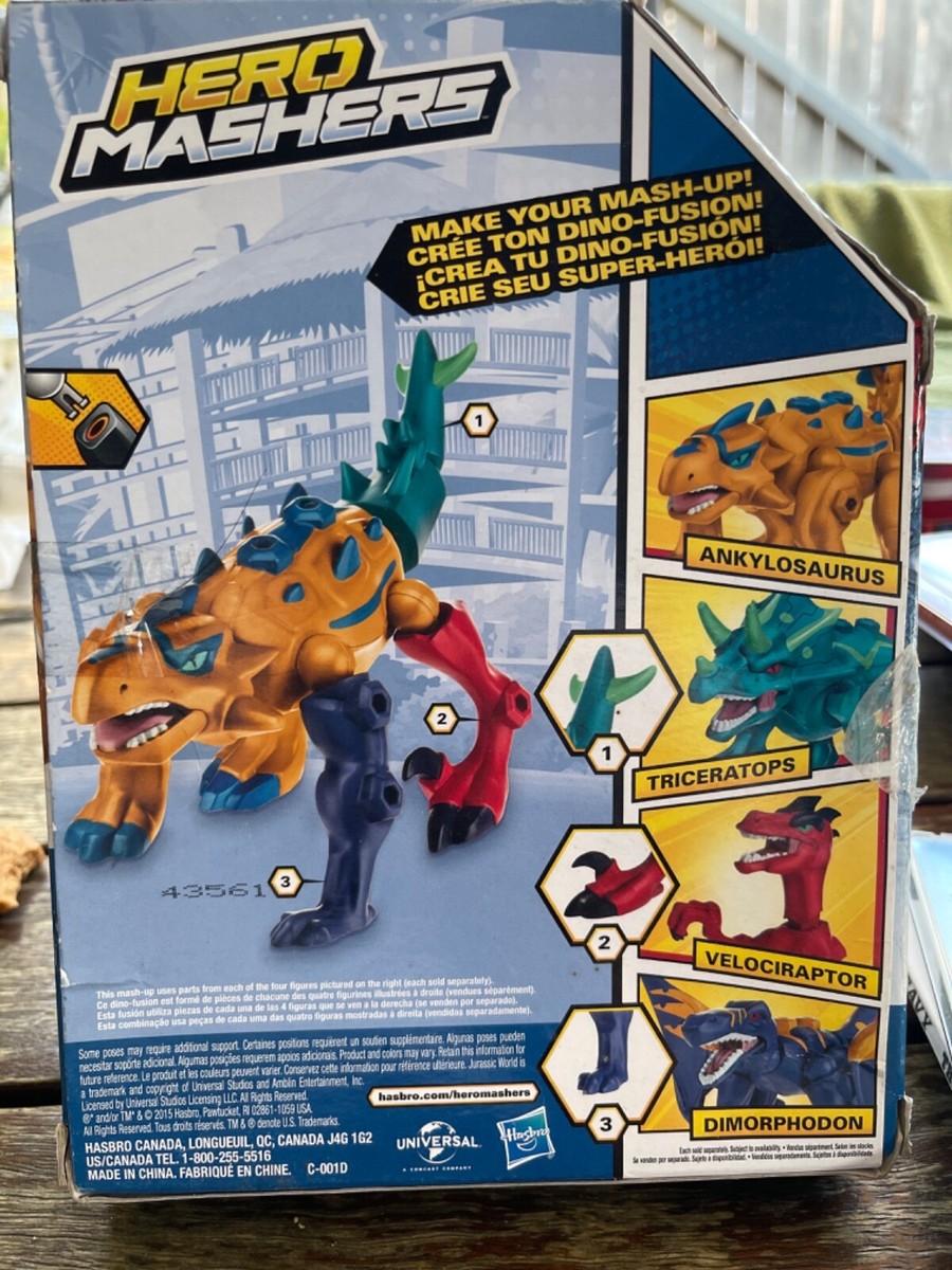 Hero Mashers Ankylosaurus Jurassic World 2015 Hasbro NEW
