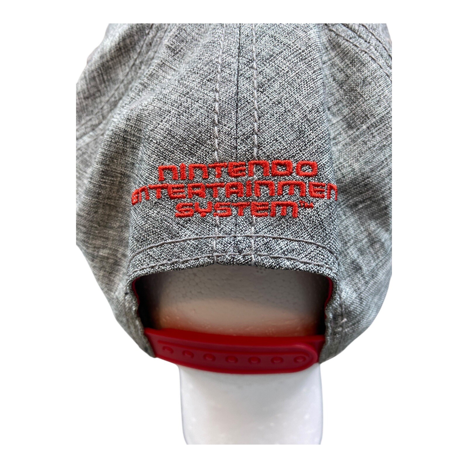 Nintendo NES Controller Hat Snapback Gray Red Fau… - image 8