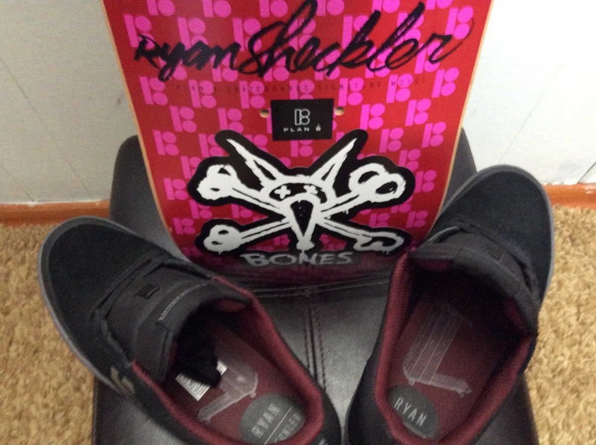 Plan B Ryan Sheckler signed pro model skateboard deck & etnies 