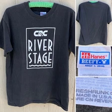 vintage CRC River Stage t-shirt tee single stitch 90s 1990s size adult L 42-44 